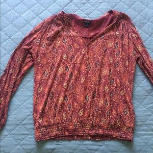 Boho long sleeve shirt
